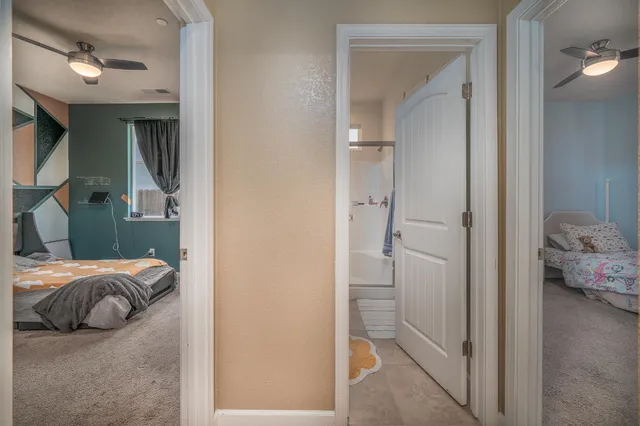 a house view with a backyard space