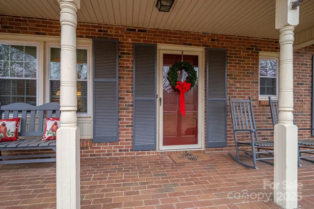 a view of a entryway door of the house