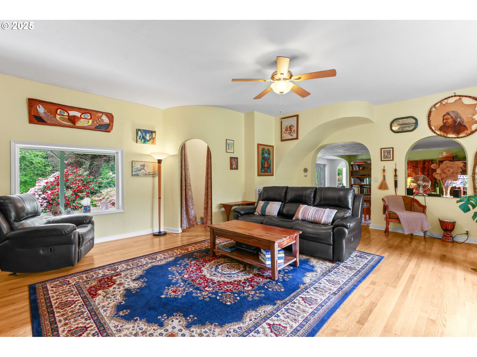 26011 South Morgan Road Estacada, OR 97023 - Photo 12 of 48 a living room with furniture and a flat screen tv