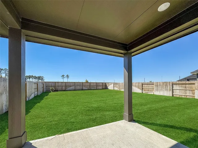 a backyard with a garden