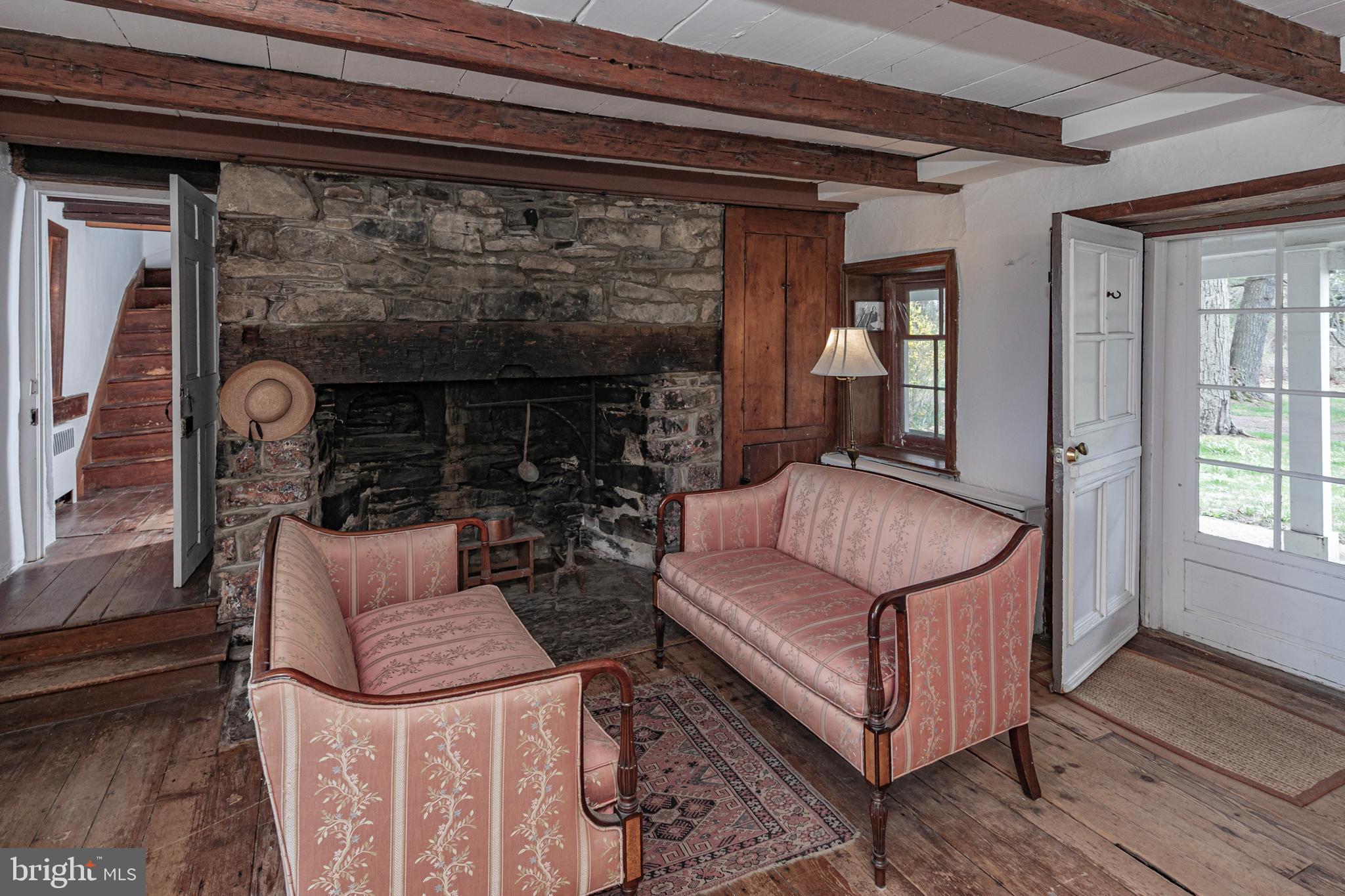 210 Cold Soil Road Princeton, NJ 08540 - Photo 5 of 37 a living room with furniture and a fireplace