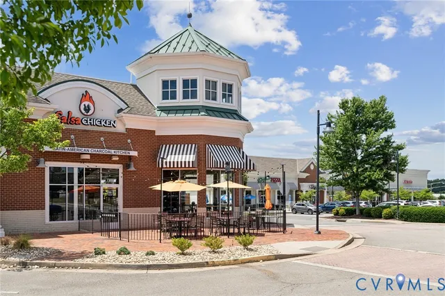 a front view of a building