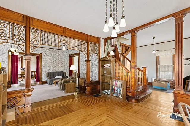 a view of living room with furniture