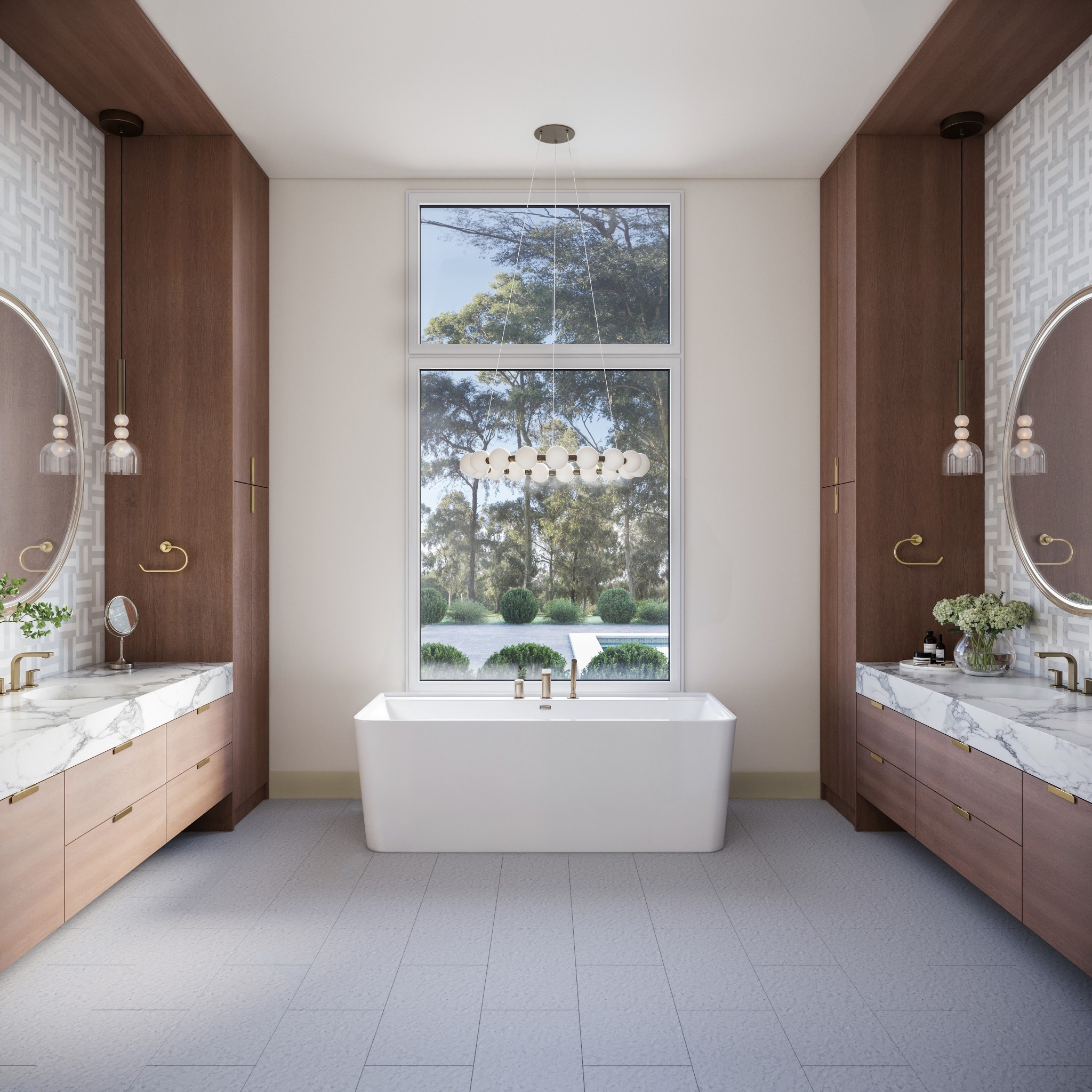 6049 Robin Hill Road Nashville, TN 37205 - Photo 11 of 36 a bathroom with a bathtub a sink and a window