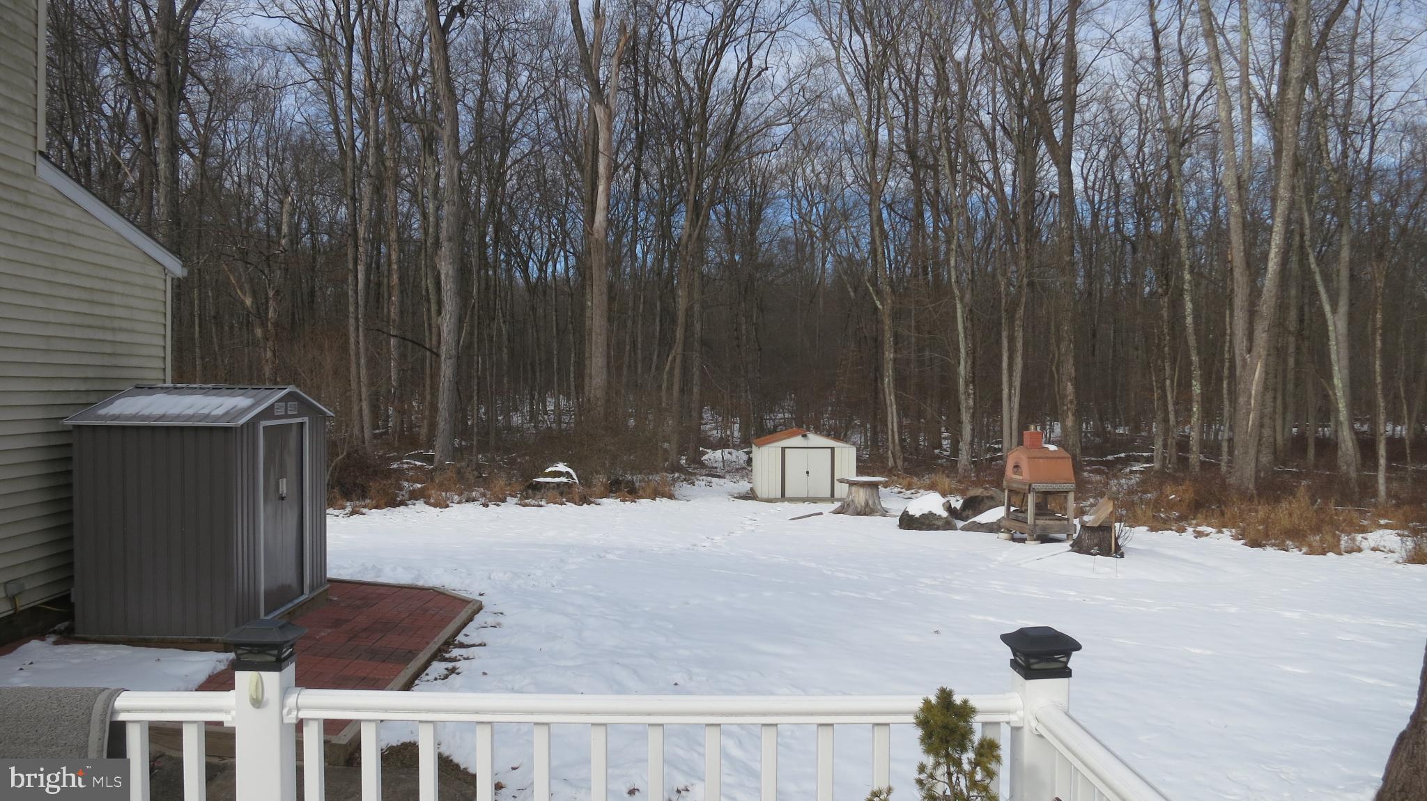 99 Lindbergh Road Hopewell, NJ 08525 - Photo 16 of 64 Serene winter landscape with wooded backdrop.