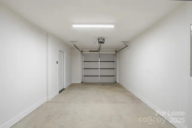 a view of room that has a grey walls