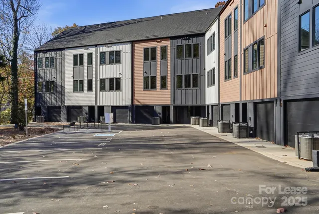 a front view of a large building