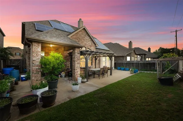 a view of a house with patio