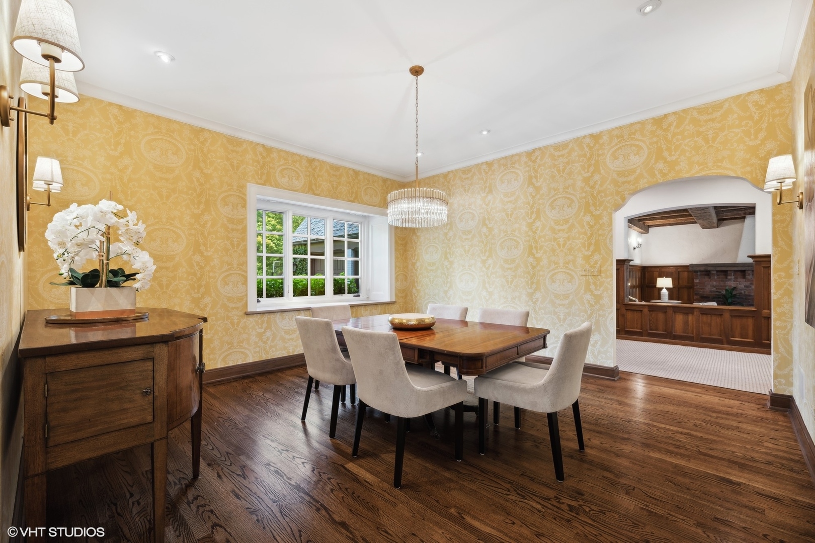 36 Indian Hill Road Winnetka, IL 60093 - Photo 9 of 51 a view of a dining room with furniture window and wooden floor