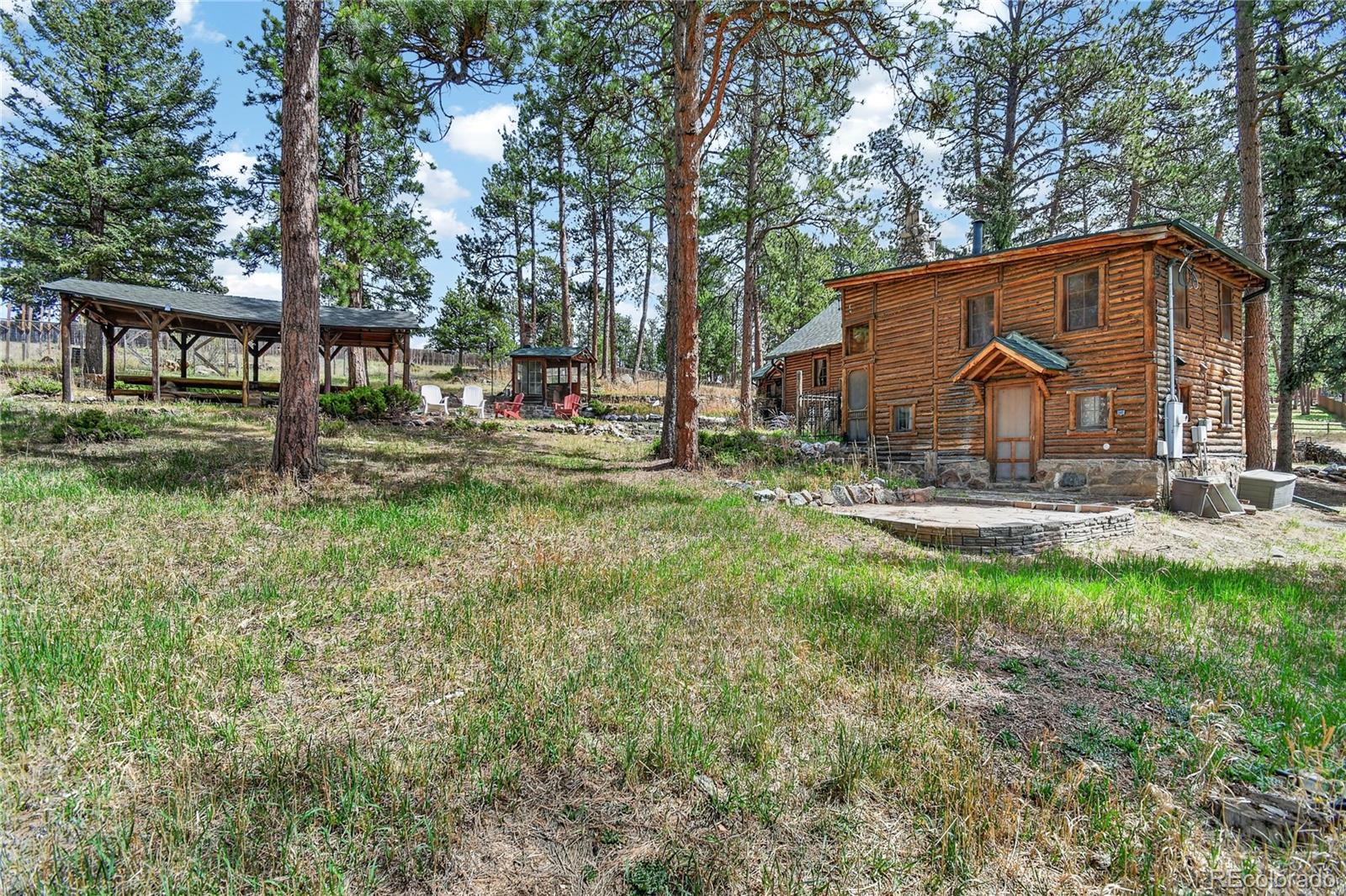 23301 Shoshone Road Indian Hills, CO 80454 - Photo 28 of 32 a view of a house with backyard