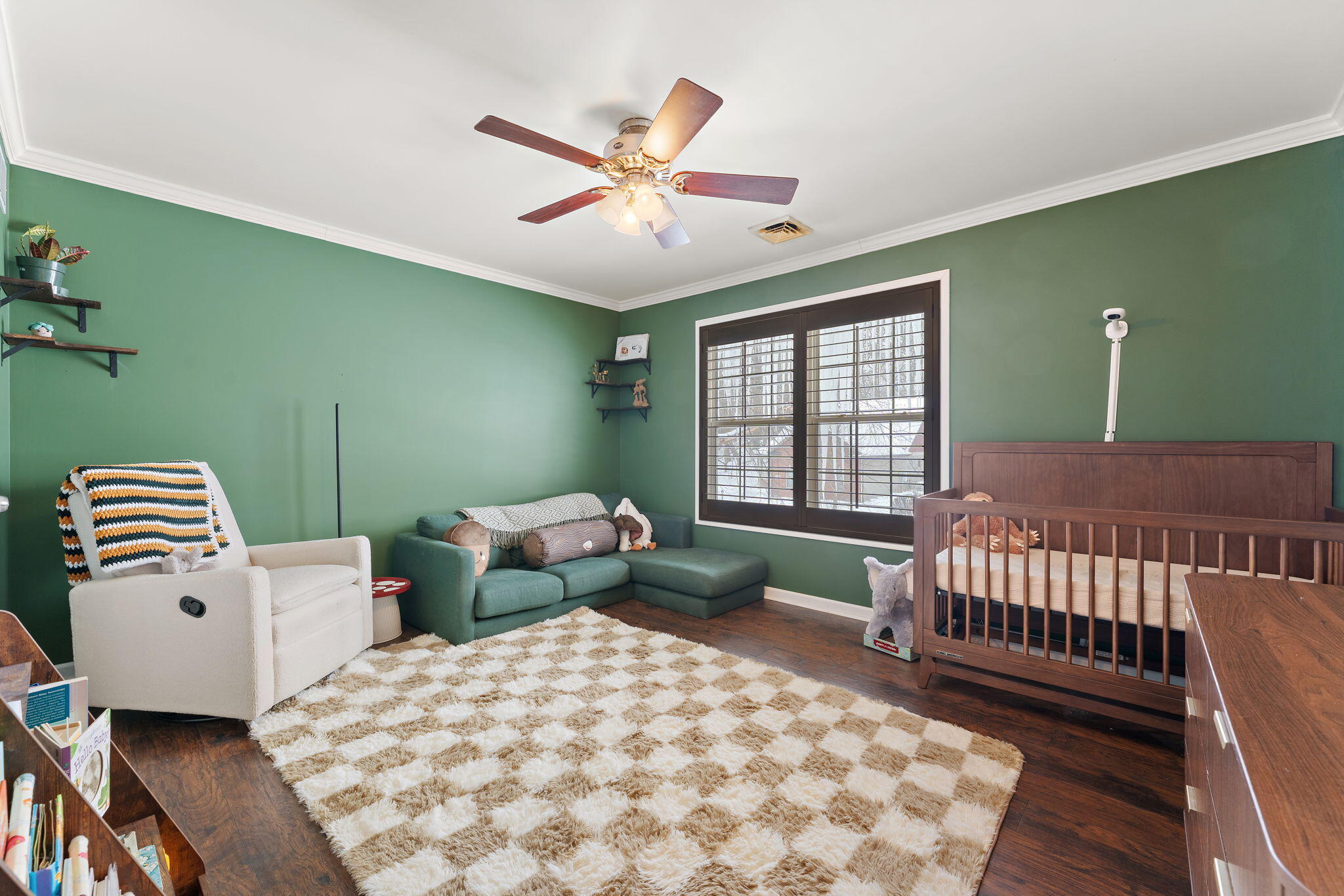 3302 Kestrel Street Valparaiso, IN 46383 - Photo 27 of 37 a bedroom with two beds and a chandelier