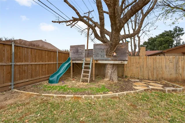 a backyard of a house