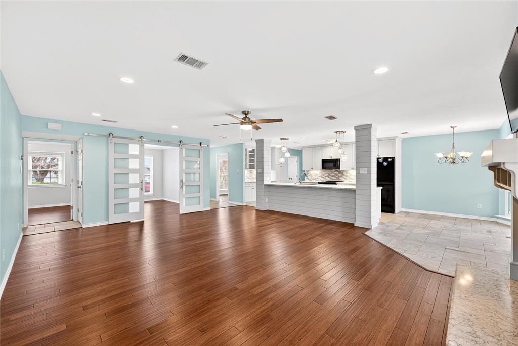 2032 Briar Trail Hurst, TX 76054 - Photo 9 of 33 Living room to Kitchen view