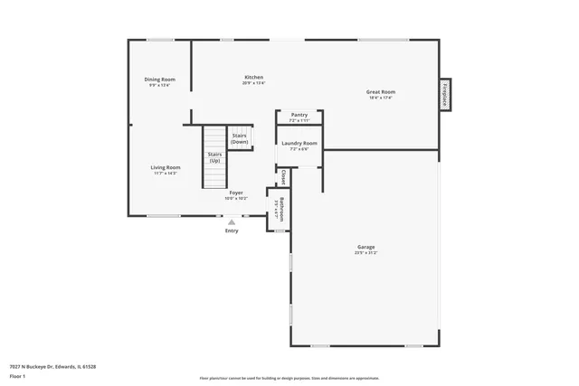 $495,000 | 7027 North Buckeye Drive, Edwards, IL 61528