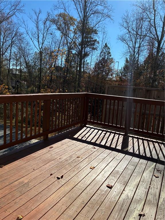 20 Wren Drive Roswell, GA 30076 - Photo 35 of 37 a view of balcony with wooden floor and fence