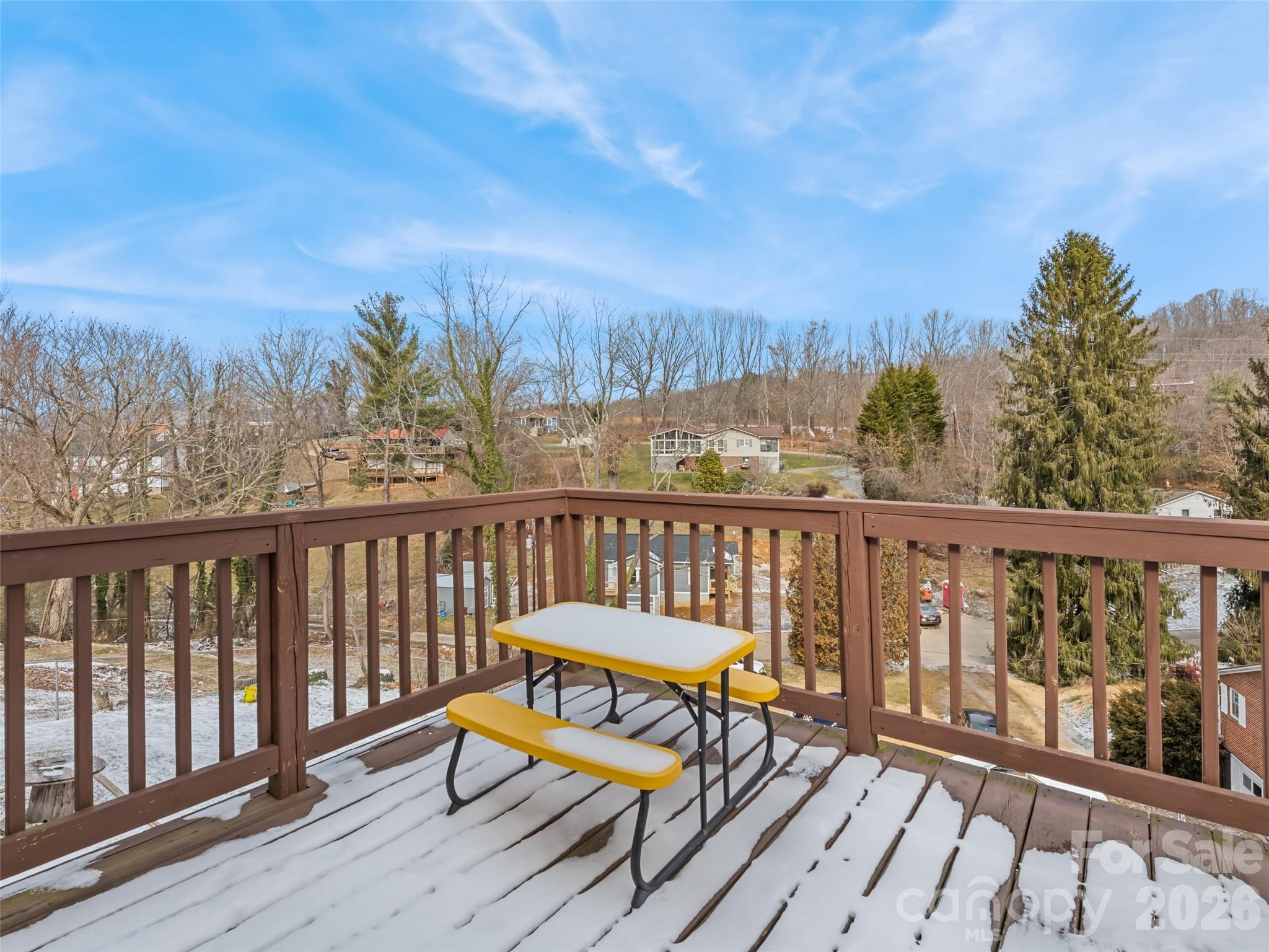 30 Woodruff Street Canton, NC 28716 - Photo 8 of 16 a view of a two chairs in the balcony