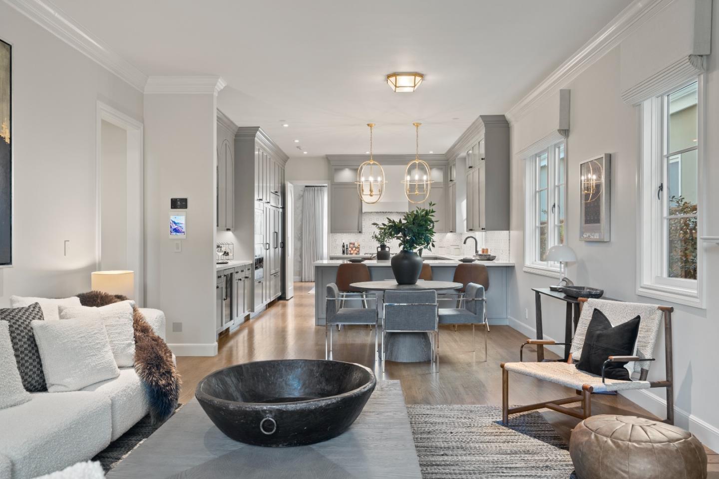 1153 Cabrillo Avenue Burlingame, CA 94010 - Photo 20 of 80 a living room with furniture and a wooden floor