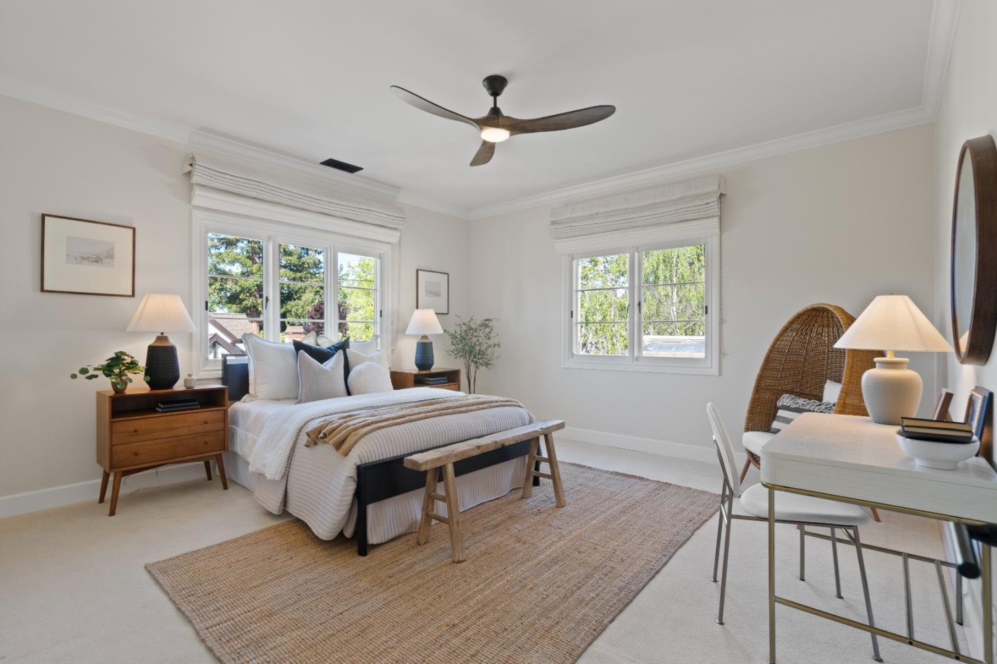 1153 Cabrillo Avenue Burlingame, CA 94010 - Photo 46 of 80 a bedroom with a bed and a table