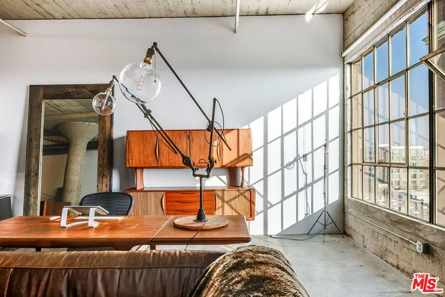 a view of a building from a window