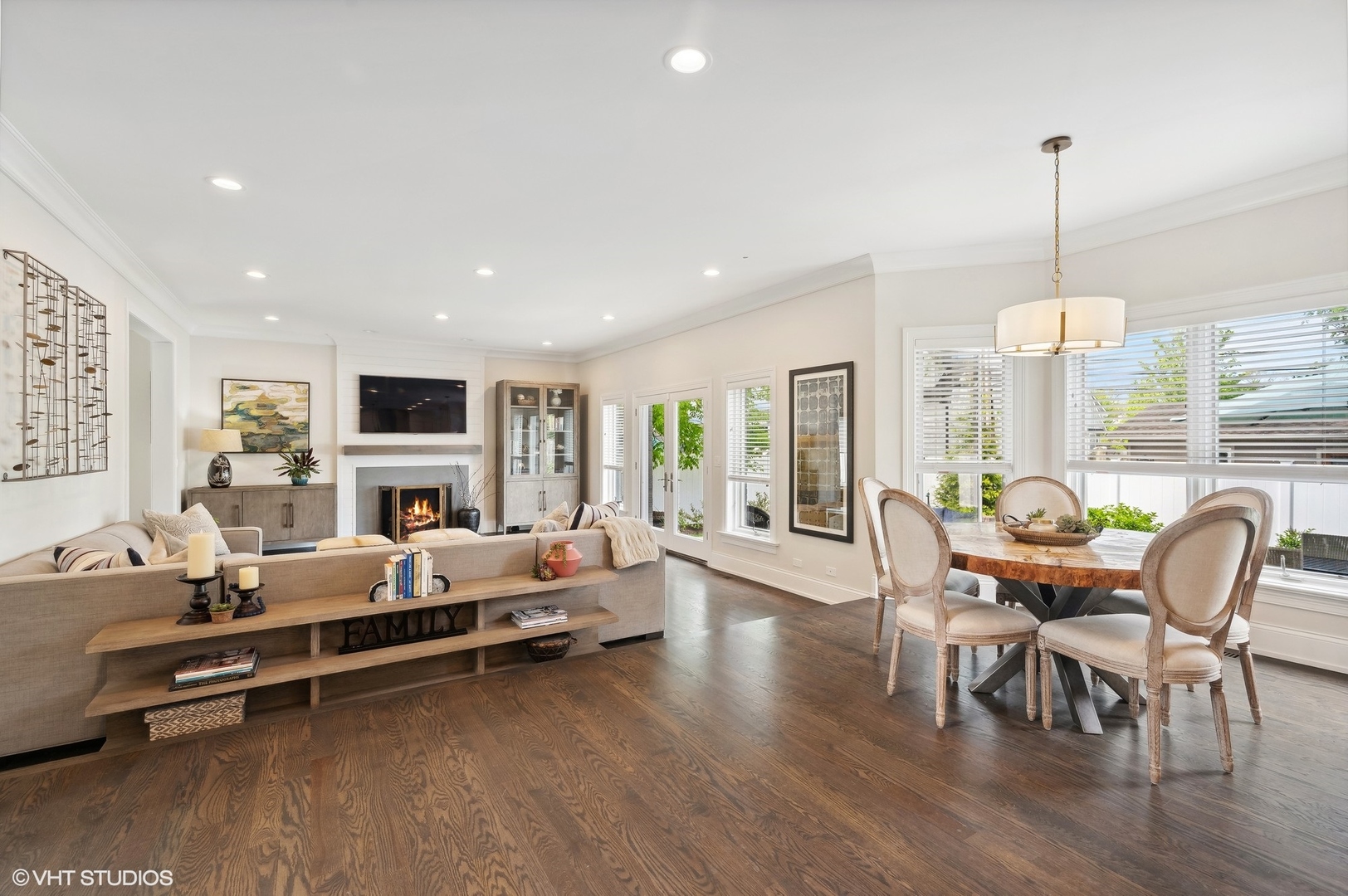1770 Harrison Street Glenview, IL 60025 - Photo 6 of 40 a living room with furniture fireplace and wooden floor
