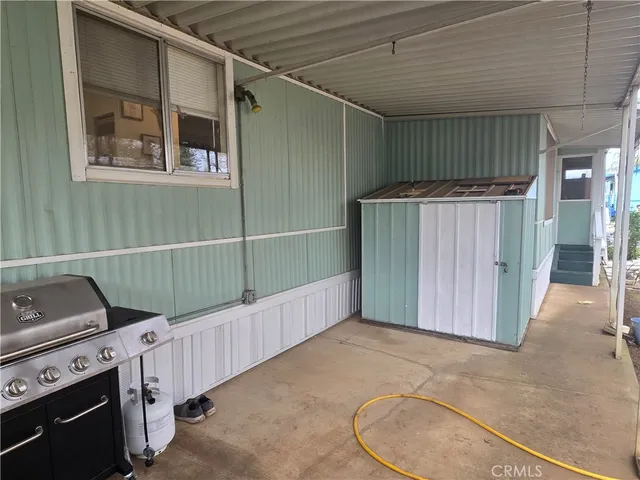 a view of a room with furniture