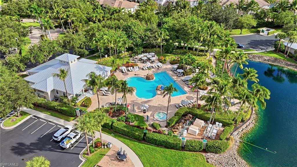 7920 Mahogany Run Lane, Unit 1015 Naples, FL 34113 - Photo 2 of 35 AERIAL VIEWS OF COMMUNITY POOL, SPA, AND CLUBHOUSE...