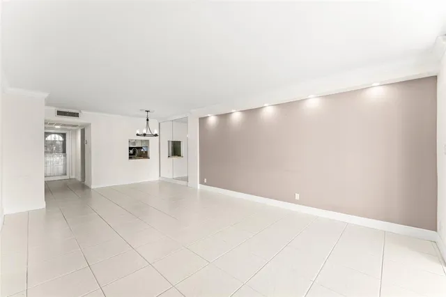 a view of an empty room