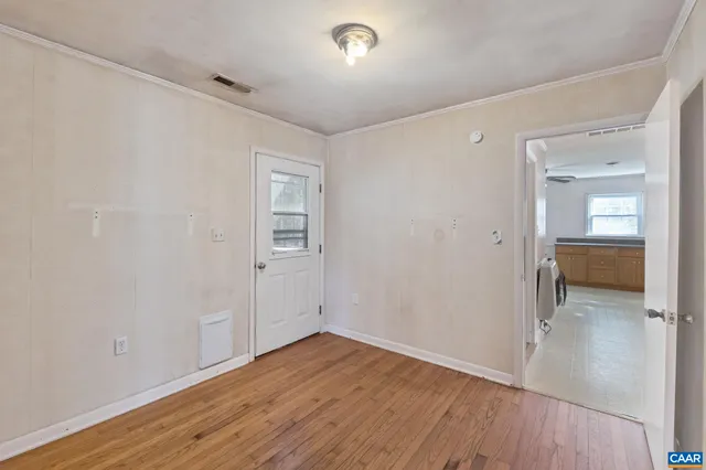 wooden floor in an empty room