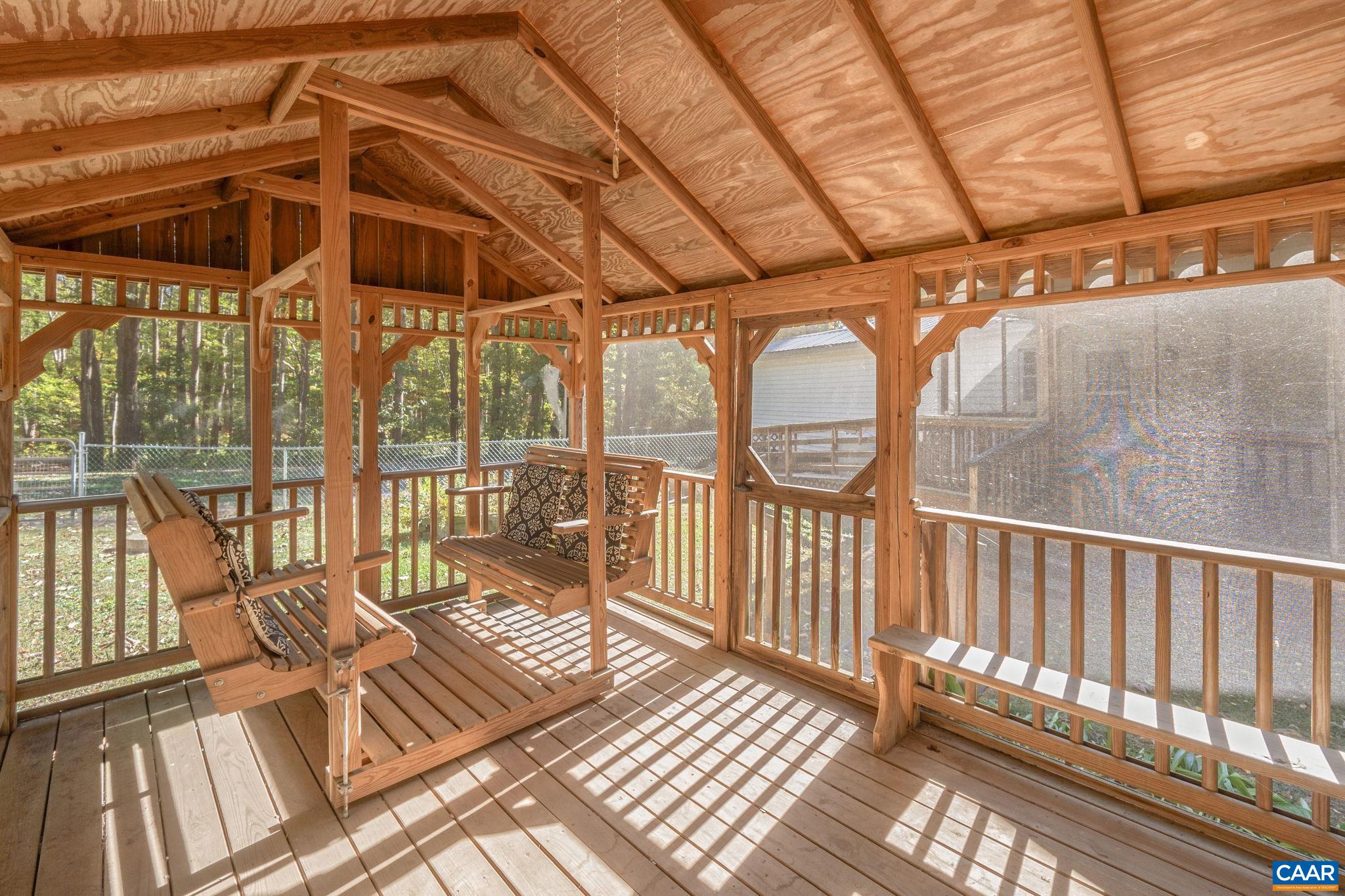 2380 South Constitution Route Dillwyn, VA 23936 - Photo 30 of 41 a view of a balcony with wooden floor