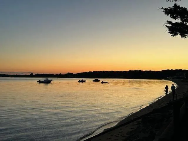 a view of lake and mountain