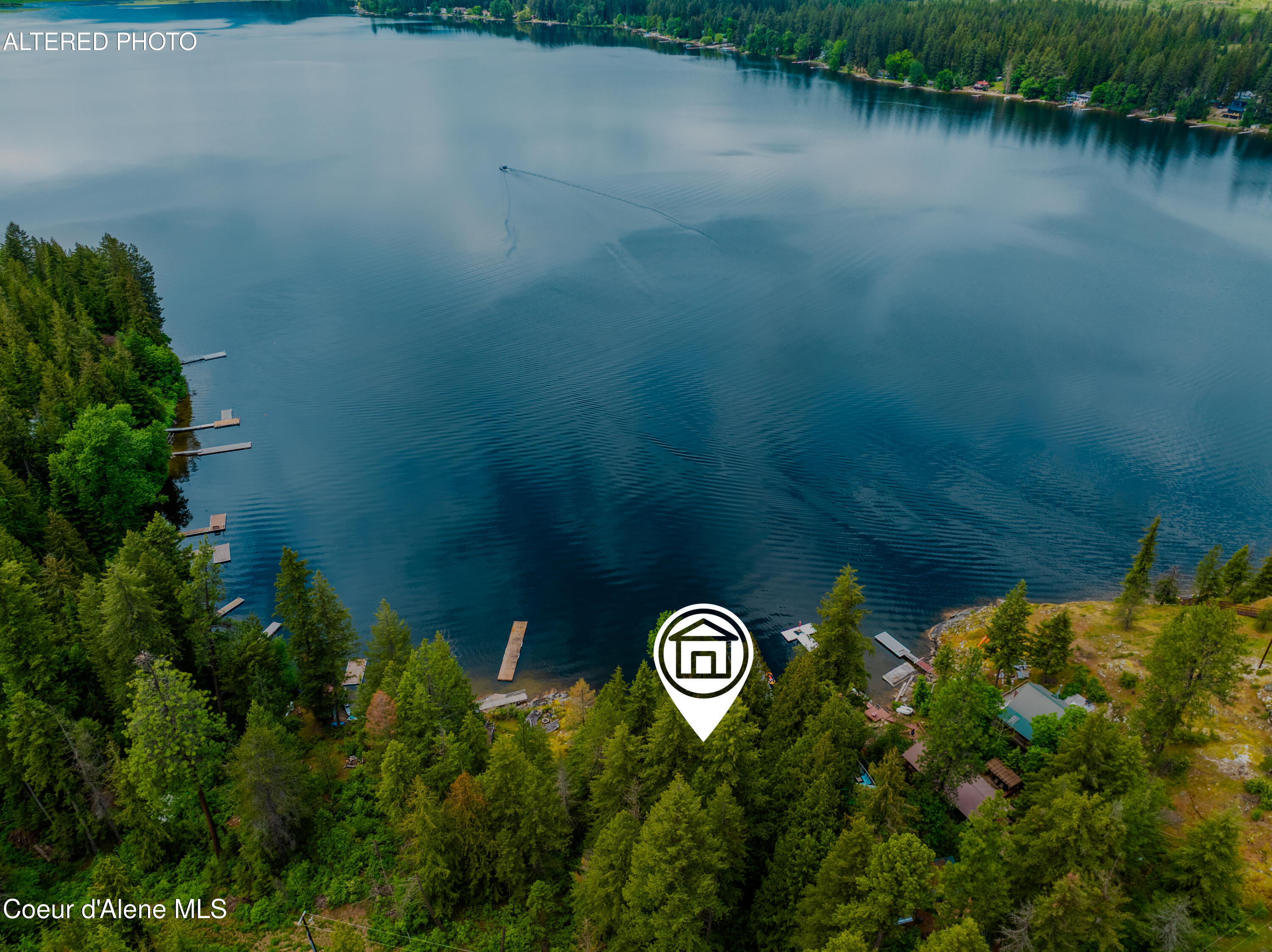 8642 West Upper Twin Lake Shore Road South Rathdrum, ID 83858 - Photo 36 of 36 Location of Cabin