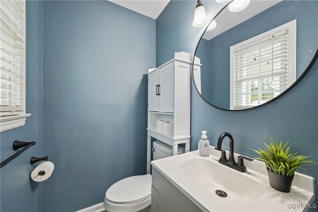 3605 Union Branch Road Petersburg, VA 23805 - Photo 21 of 40 Primary half bath with updated vanity and fixtures