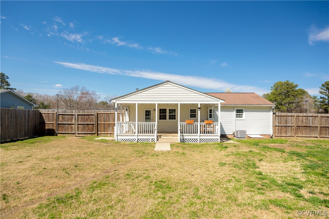 3605 Union Branch Road Petersburg, VA 23805 - Photo 30 of 40 Back of home with large porch and double gates, pe