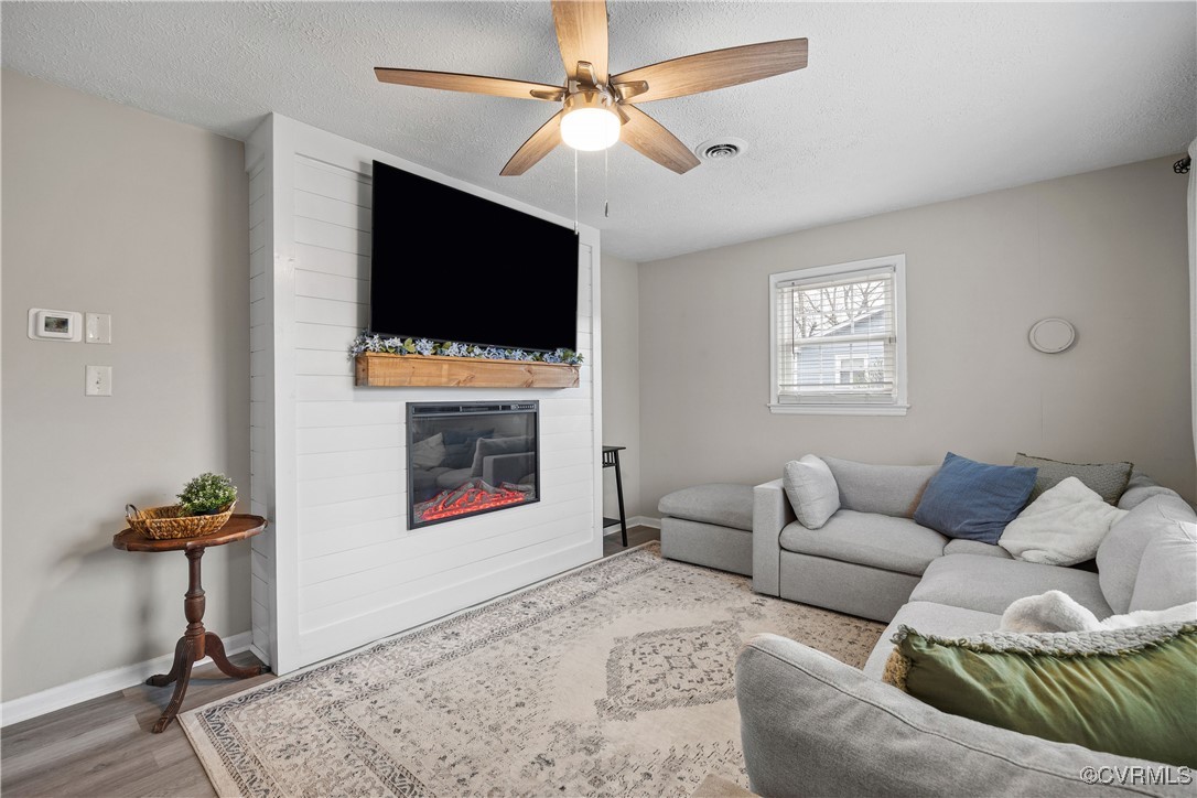 3605 Union Branch Road Petersburg, VA 23805 - Photo 6 of 40 Modern electric fireplace adds coziness to living