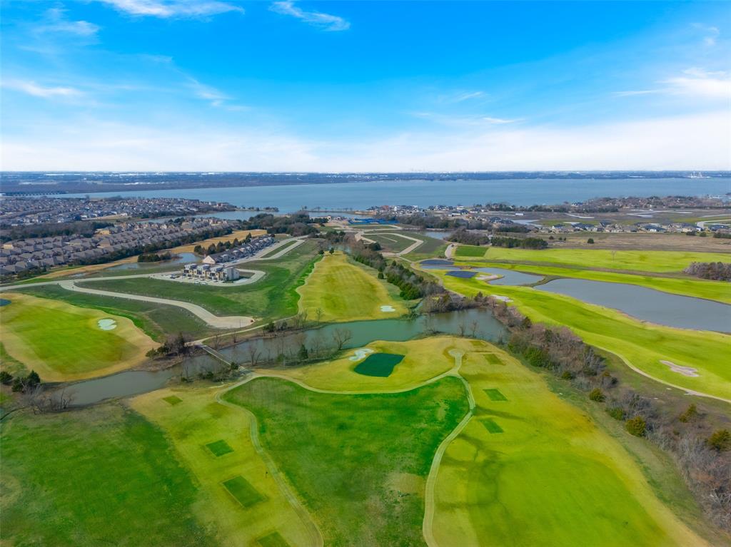 4028 Yellow Jasmine Lane Heath, TX 75126 - Photo 36 of 38 Aerial view featuring view of golf course and a water view