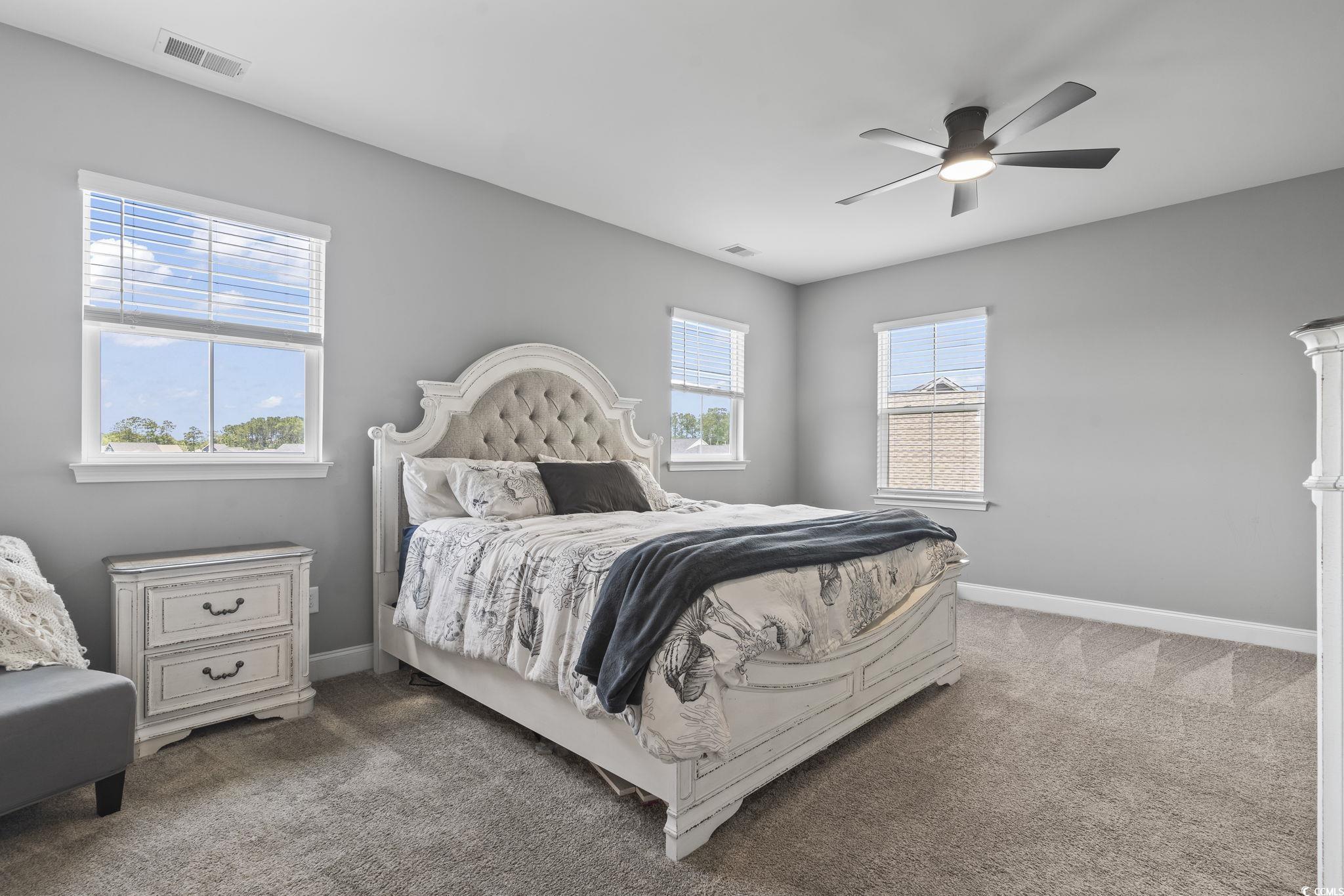 375 Bumble Circle Murrells Inlet, SC 29576 - Photo 19 of 40 Carpeted bedroom with ceiling fan