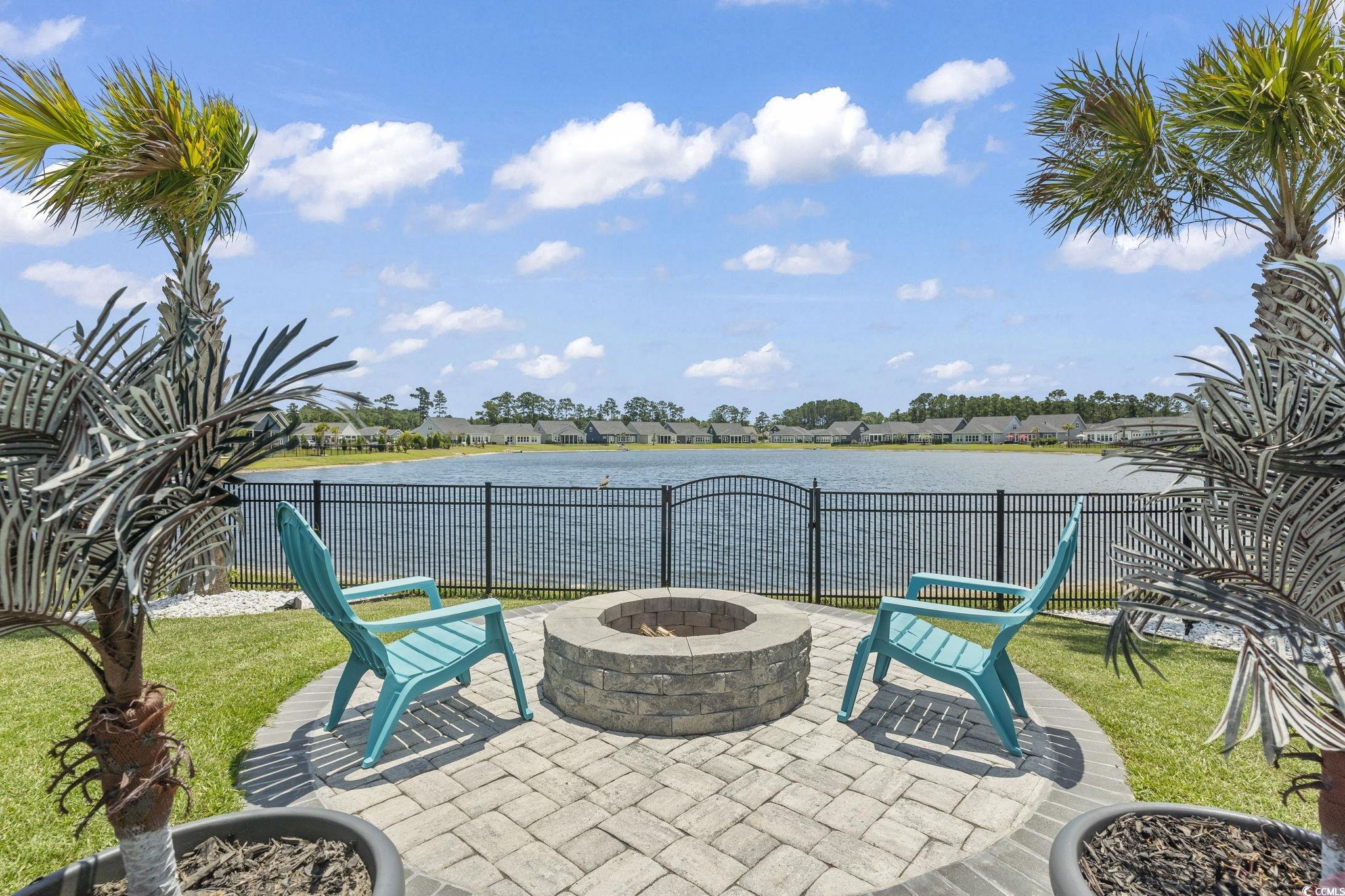 375 Bumble Circle Murrells Inlet, SC 29576 - Photo 35 of 40 View of patio / terrace with a water view and an o