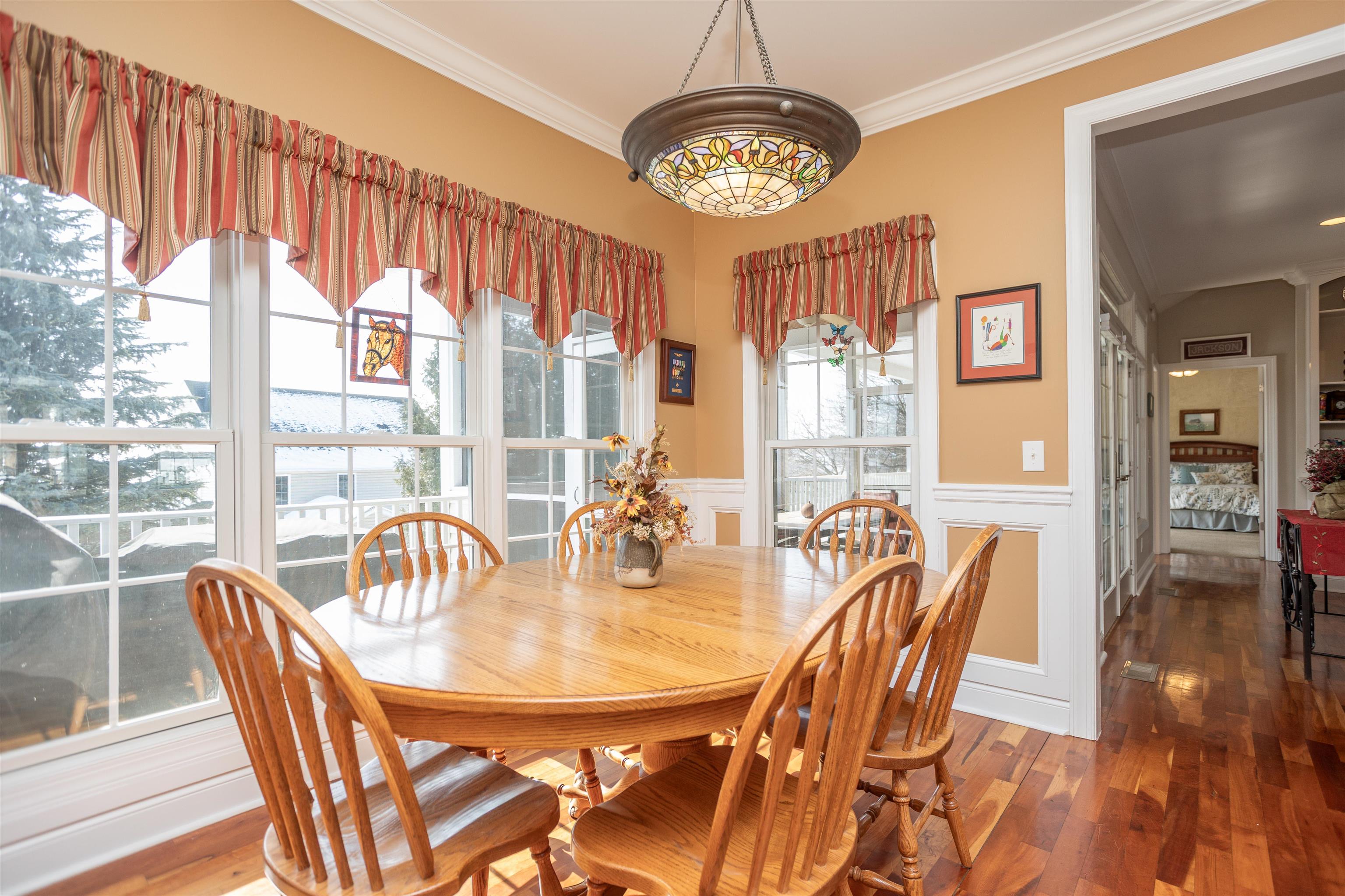 203 Keswick Circle Dayton, VA 22821 - Photo 19 of 73 a view of a dining room with furniture window and outside view