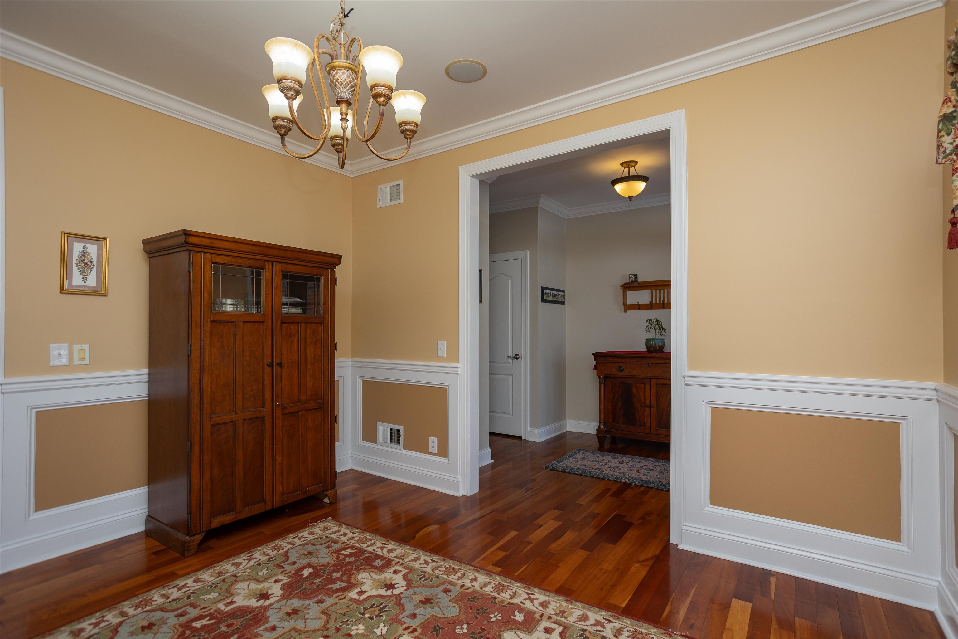 203 Keswick Circle Dayton, VA 22821 - Photo 10 of 73 a view of a hallway with wooden floor and a livingroom