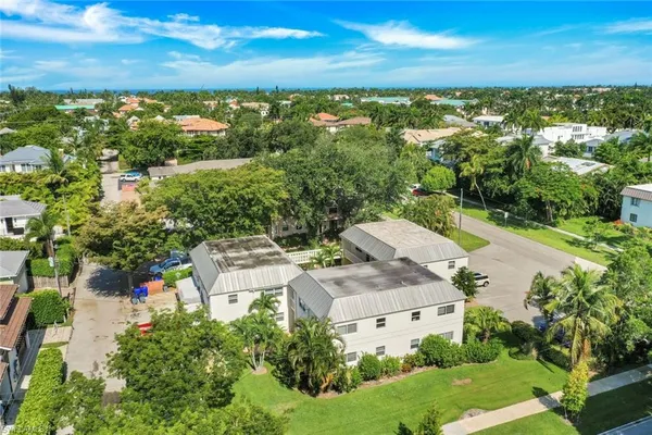 an aerial view of multiple house