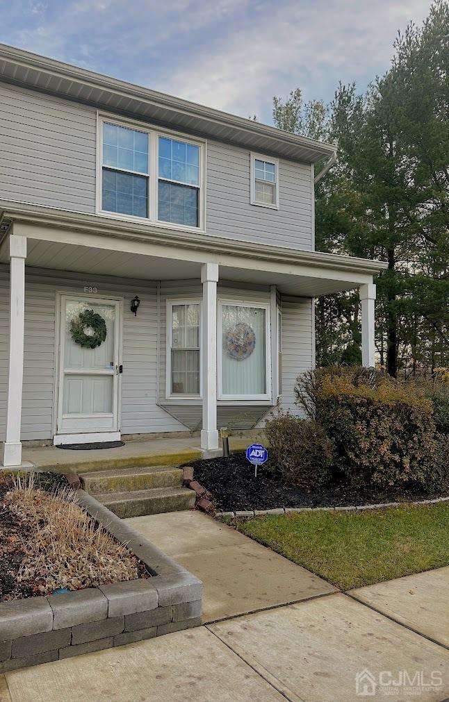 a front view of house