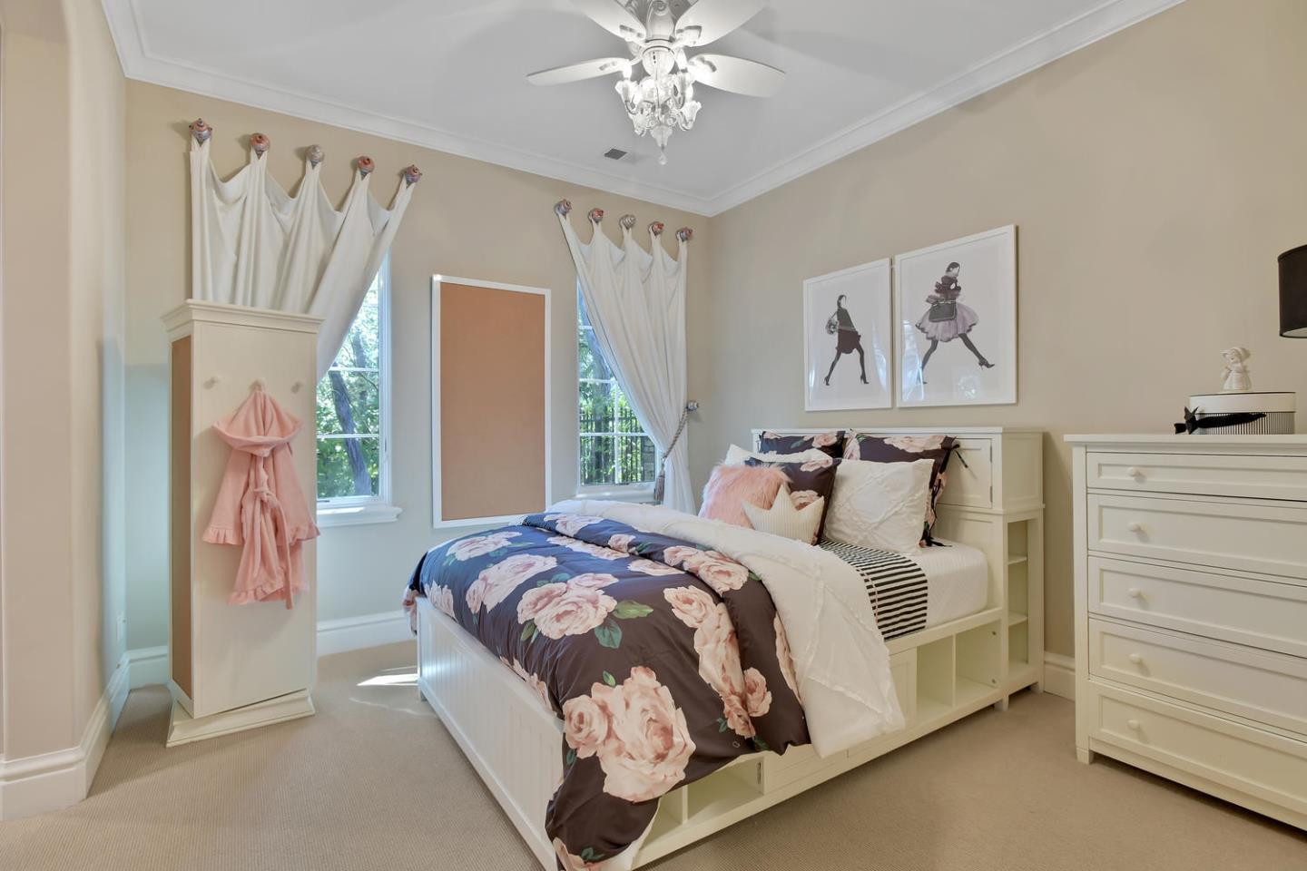 18485 Withey Road Monte Sereno, CA 95030 - Photo 23 of 39 a bedroom with a bed and a window