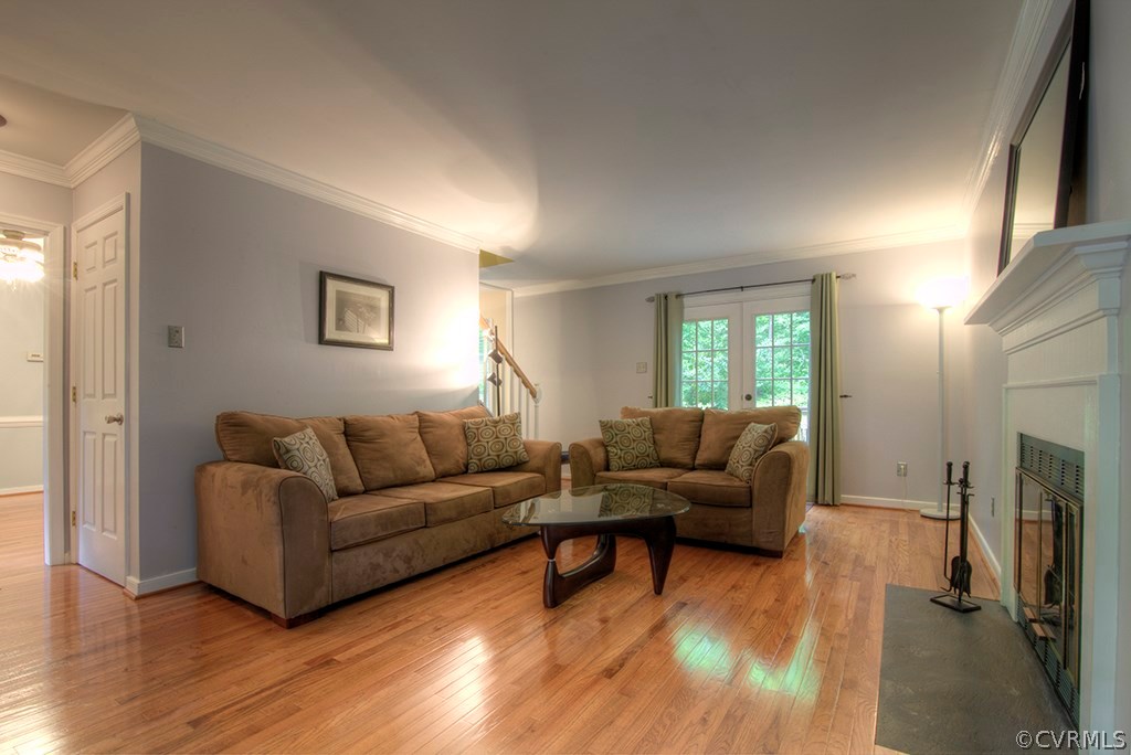 10140 Natural Bridge Road North Chesterfield, VA 23236 - Photo 16 of 32 Spacious living room with french doors leading to