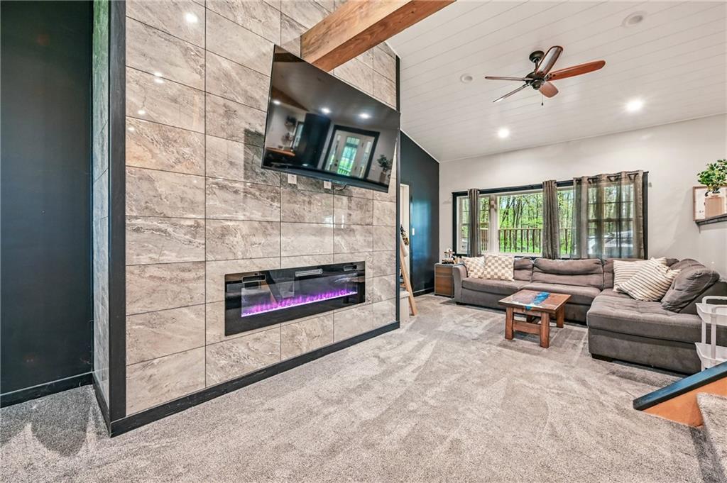 965 Rutledge Road Transfer, PA 16154 - Photo 9 of 50 Electric fireplace for cozy cool evenings. Perfect for your morning coffee or evening wine.