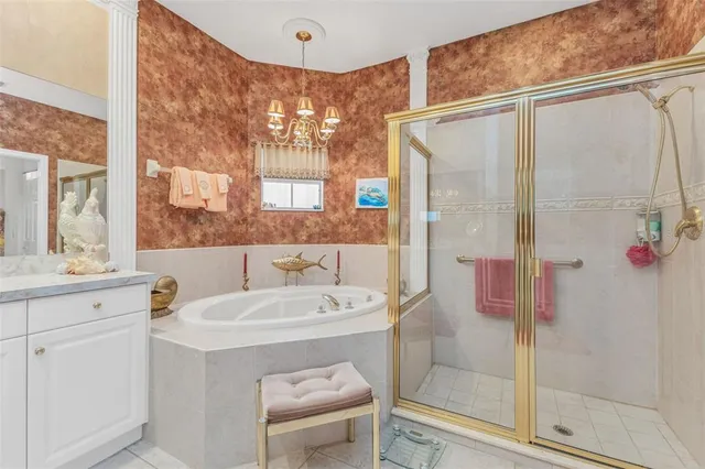a bathroom with a tub and a shower curtain