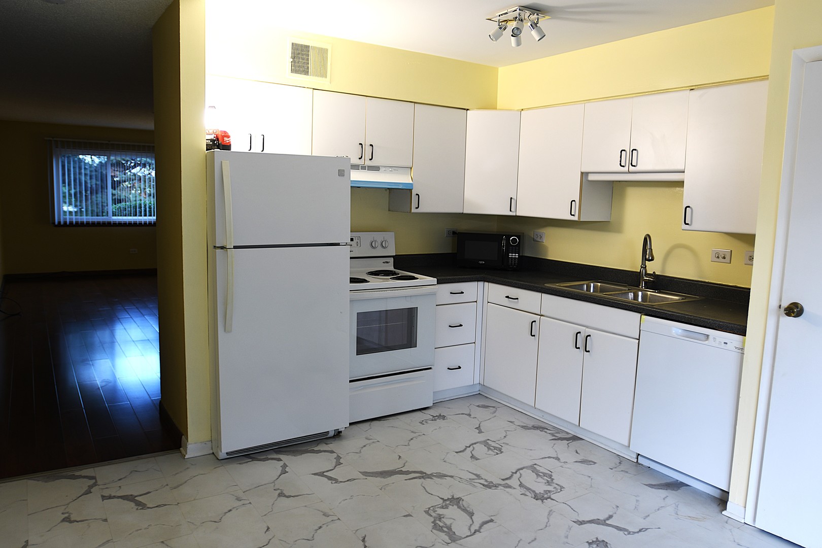 1472 Carol Court, Unit 1A Palatine, IL 60074 - Photo 9 of 11 a kitchen with a sink and cabinets