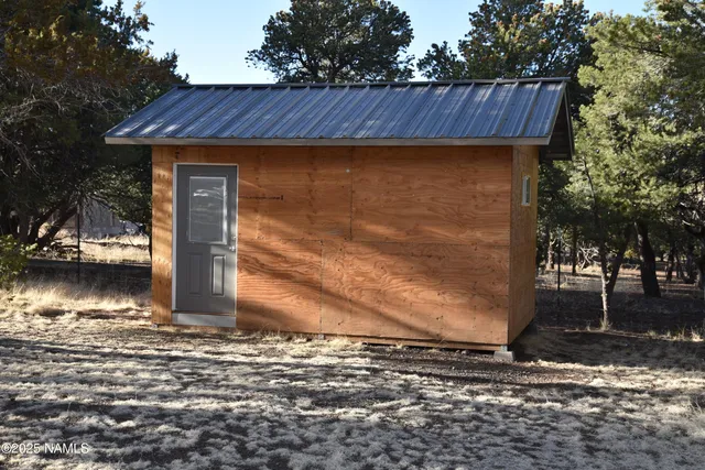 a front view of house