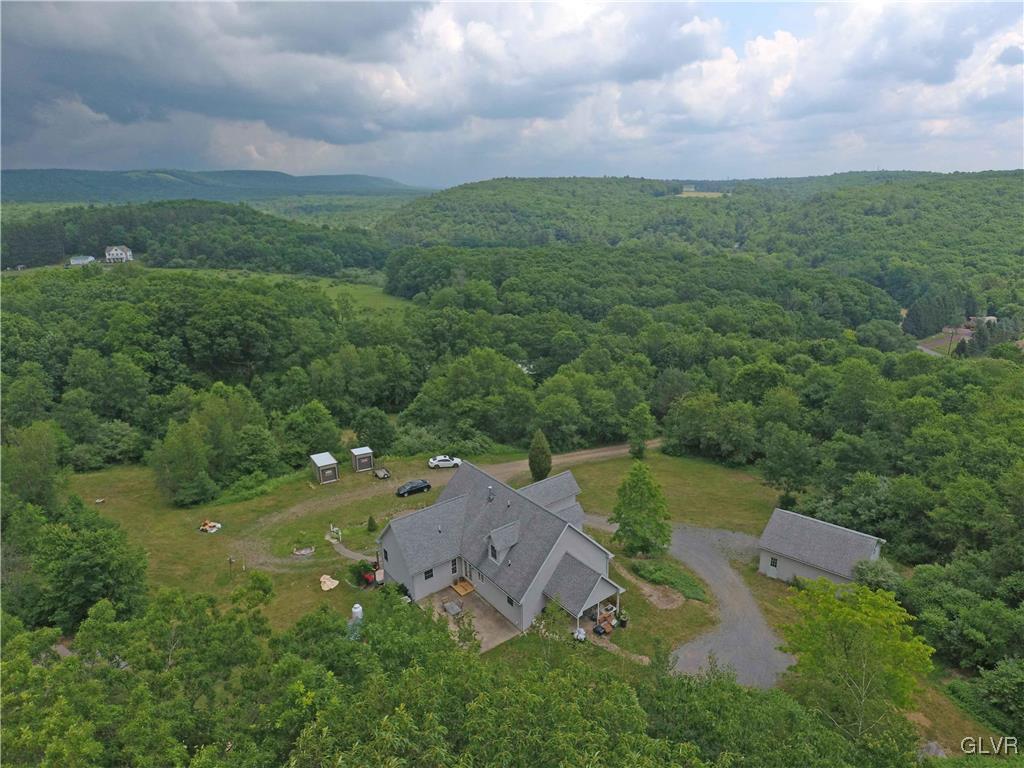 1205 Pine Run Road Lehighton, PA 18235 - Photo 7 of 39 an aerial view of a house with yard and outdoor seating