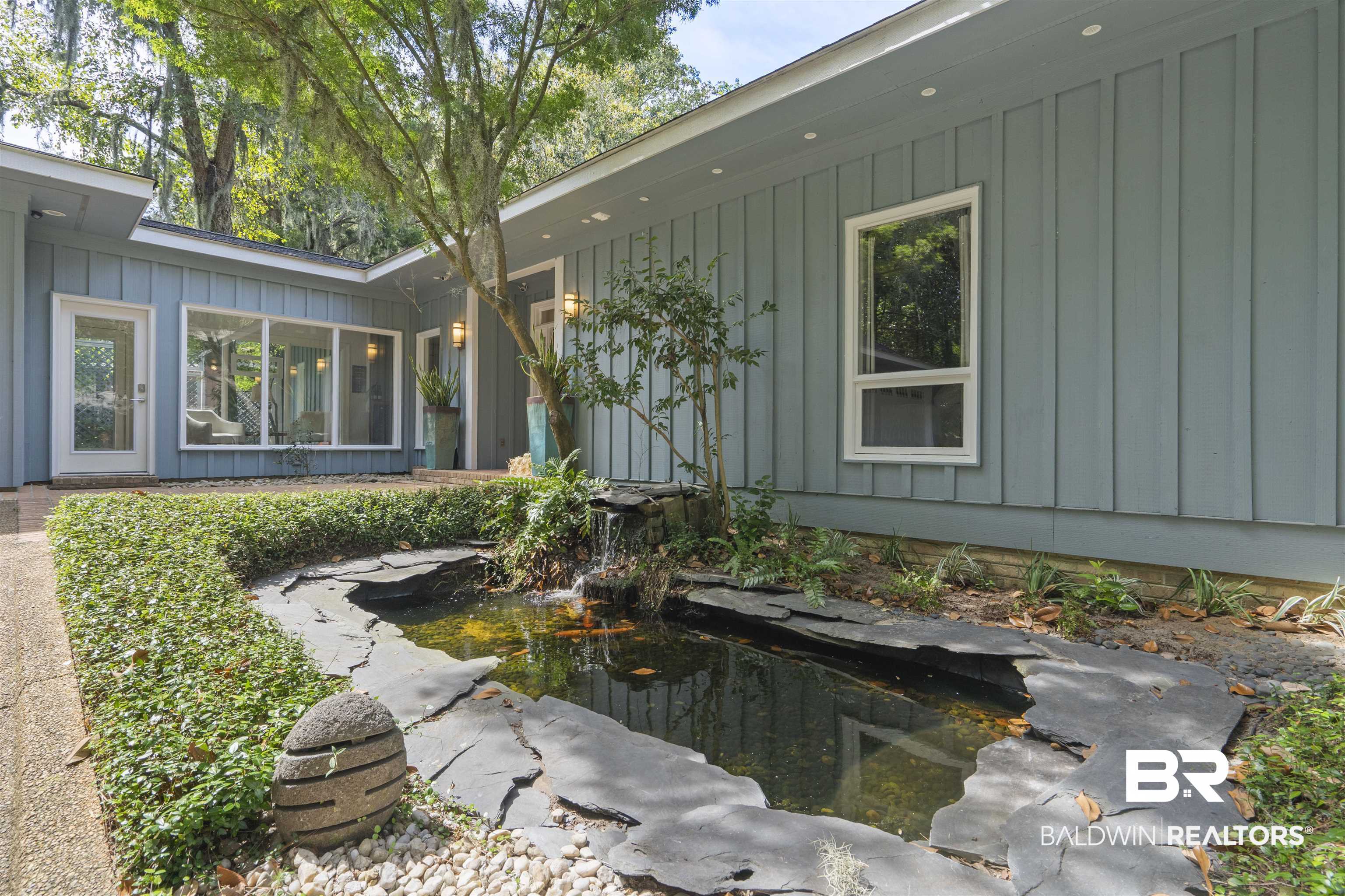 2005 Old County Road Daphne, AL 36526 - Photo 46 of 50 Waterfall Koi Pond : 4 huge Koi call this Home