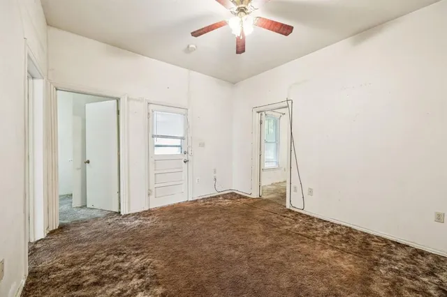 a view of a room with an empty room